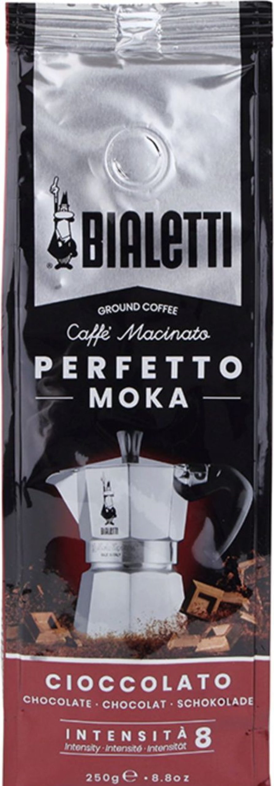 Bialetti Caffe | Caffe "Perfetto Moka" Cioccolato, 250 G, 250 G