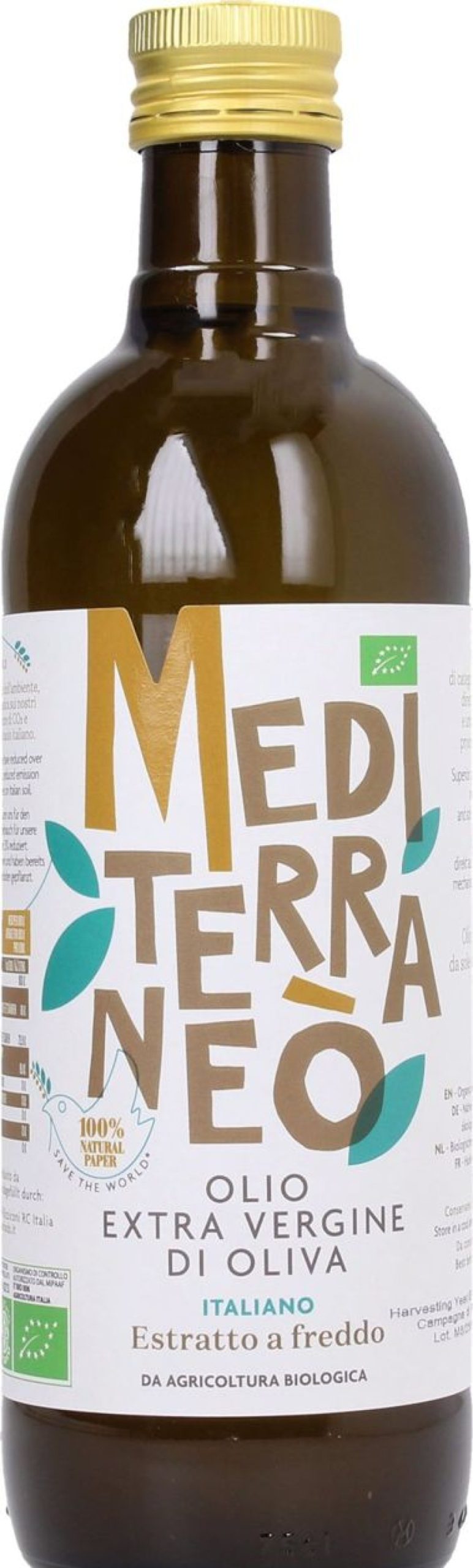 Ölmühle Solling Olio D'Oliva | Olio Extravergine Di Oliva Biologico "Mediterraneo", 750 Ml