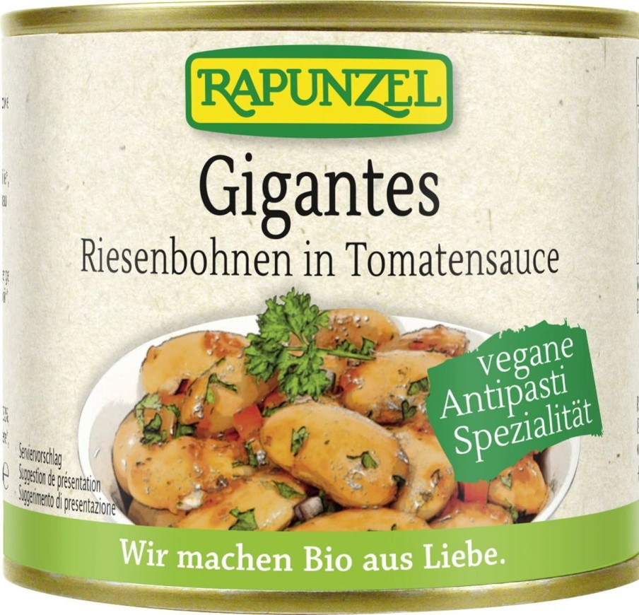 Rapunzel Legumi | Fagioli Giganti Bio Con Salsa Di Pomodoro In Scatola, 230 G