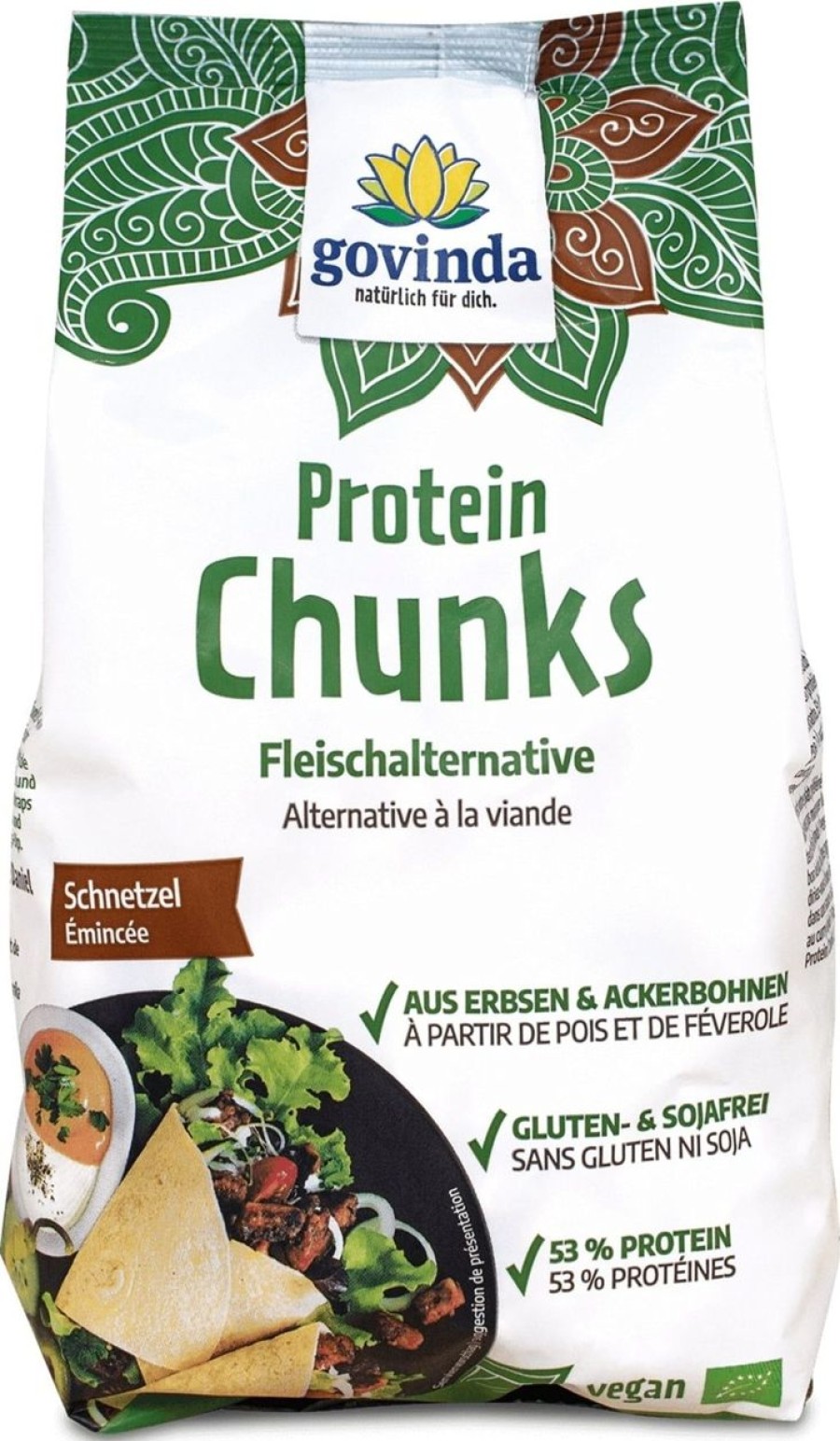 Govinda Sostituti Della Carne | Protein Chunks Bocconcini Bio, 125 G
