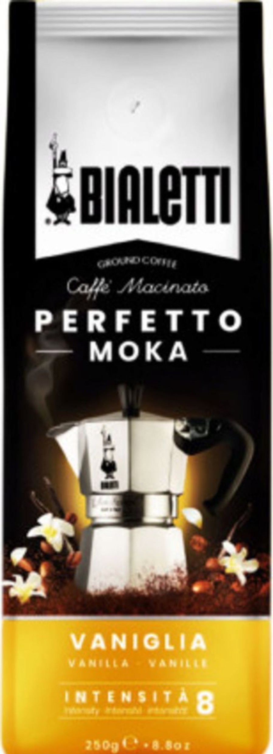Bialetti Caffe | Caffe "Perfetto Moka" Vaniglia, 250 G, 250 G
