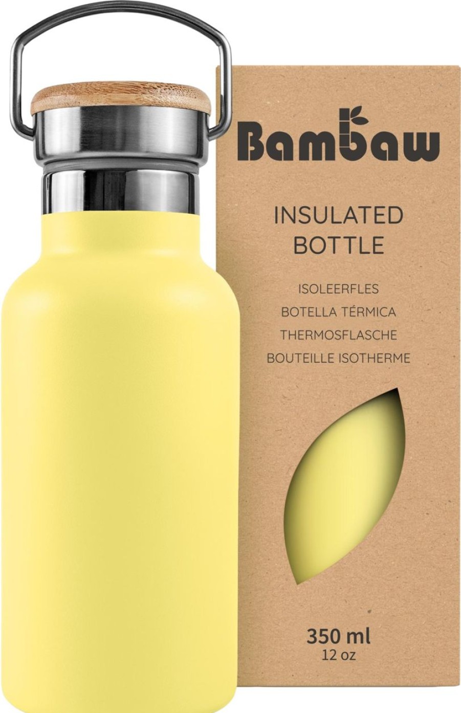 Bambaw In Viaggio | Thermos In Acciaio Inossidabile, 350 Ml, Yellow Beam