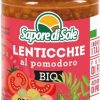 Sapore di Sole Piatti Pronti | Lenticchie Al Pomodoro Bio, 300 G