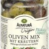 Alnatura Sottaceti E Conserve | Origin - Mix Di Olive Bio Con Erbe Aromatiche, 180 G