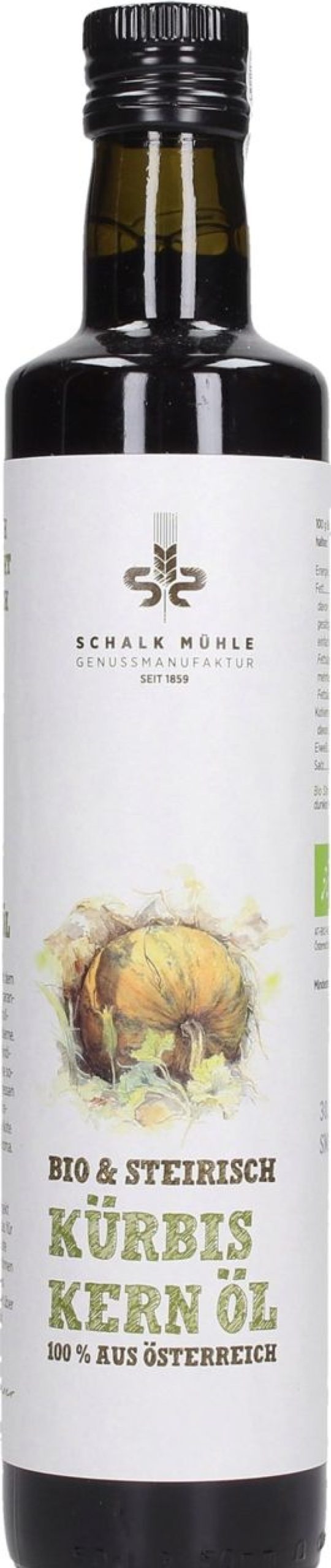 Schalk Mühle Olio Di Semi Di Zucca | Olio Di Semi Di Zucca Bio, 0,5 Litri (500 Ml)