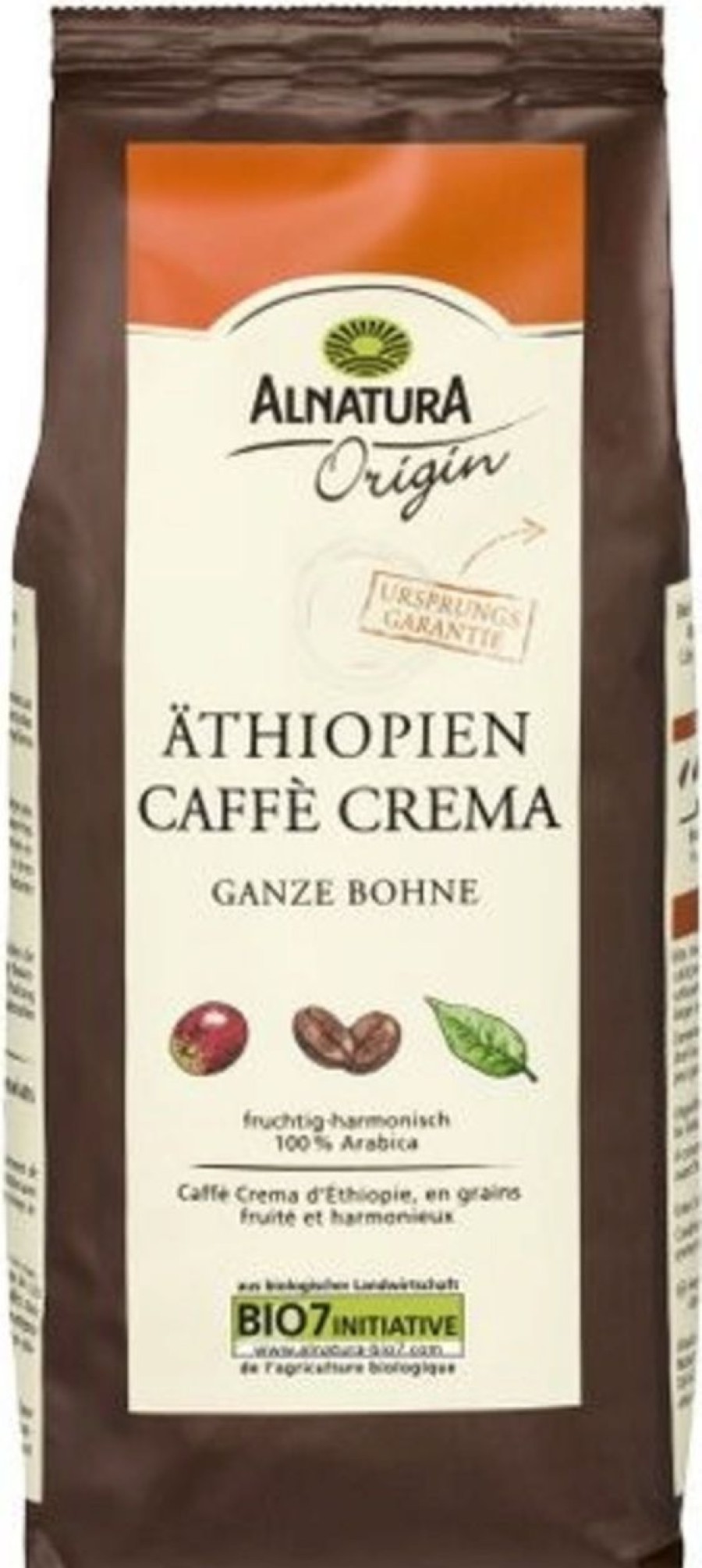 Alnatura Caffe | Origin - Caffe Crema Bio - In Grani, 250 G