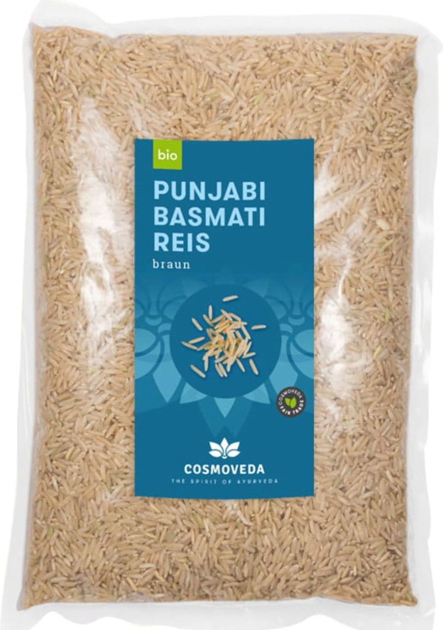 Cosmoveda Riso E Risotti | Riso Punjabi Basmati Scuro Bio, 1 Kg