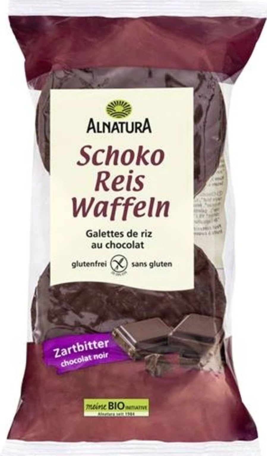 Alnatura Gallette Di Riso E Di Cereali | Gallette Di Riso Bio - Cioccolato Fondente, 100 G