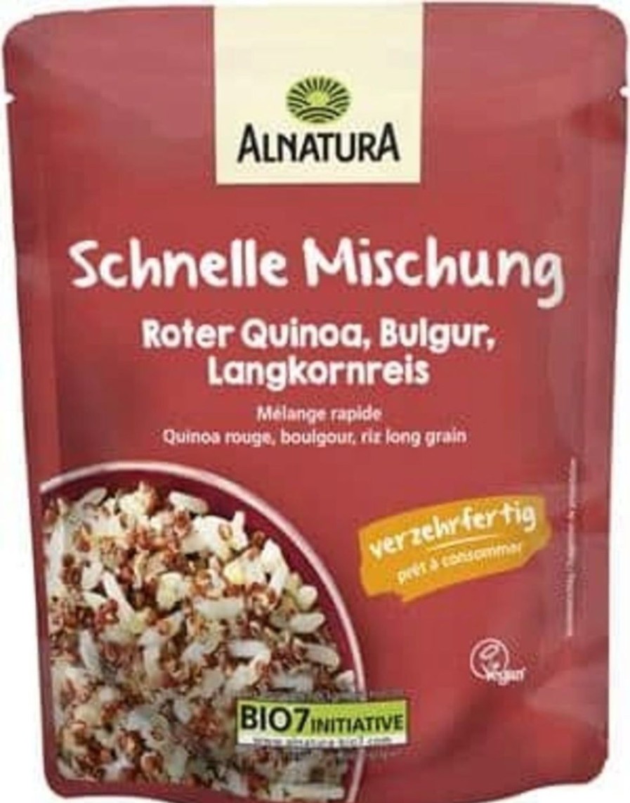 Alnatura Piatti Pronti | Mix Veloce Bio - Quinoa Rossa, Bulgur E Riso A Grani Lunghi, 250 G