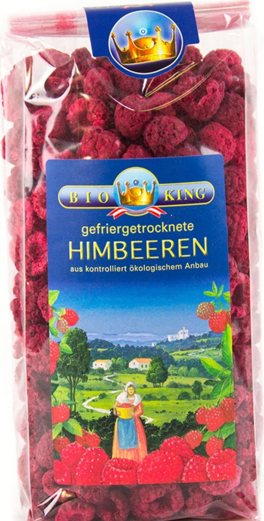 BioKing Frutta Secca Ed Essiccata | Lamponi Bio, 100 G