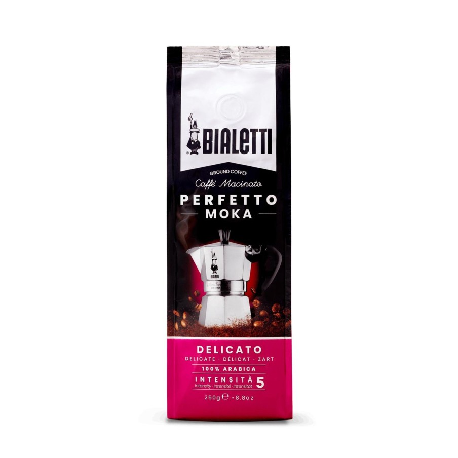 Bialetti Caffe | Caffe "Perfetto Moka" Delicato, 250 G, 250 G