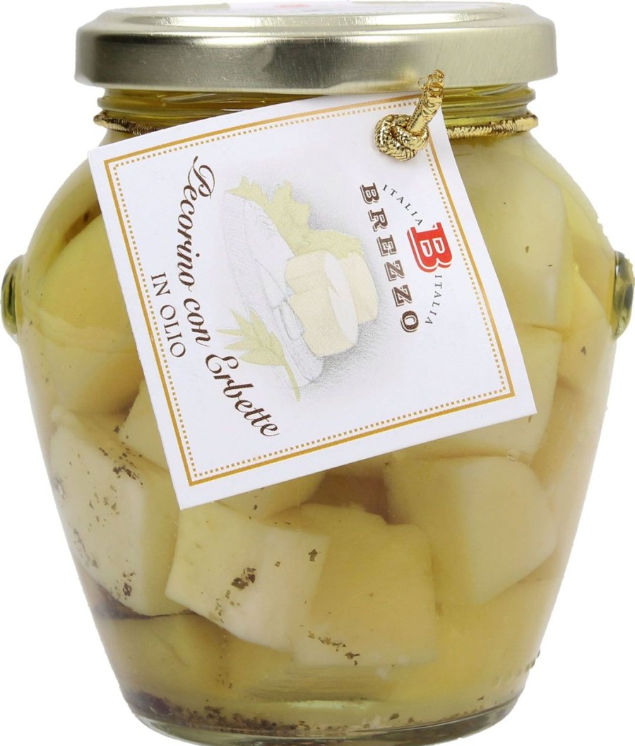 Brezzo Formaggi | Pecorino Con Erbette In Olio, 280 G