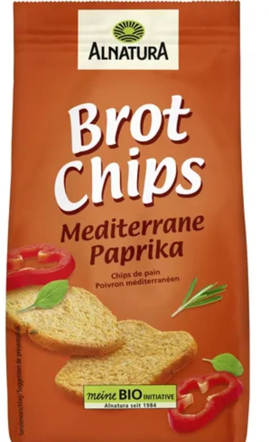 Alnatura Pane E Prodotti Da Forno | Crostini Bio - Paprika Mediterranea, 100 G