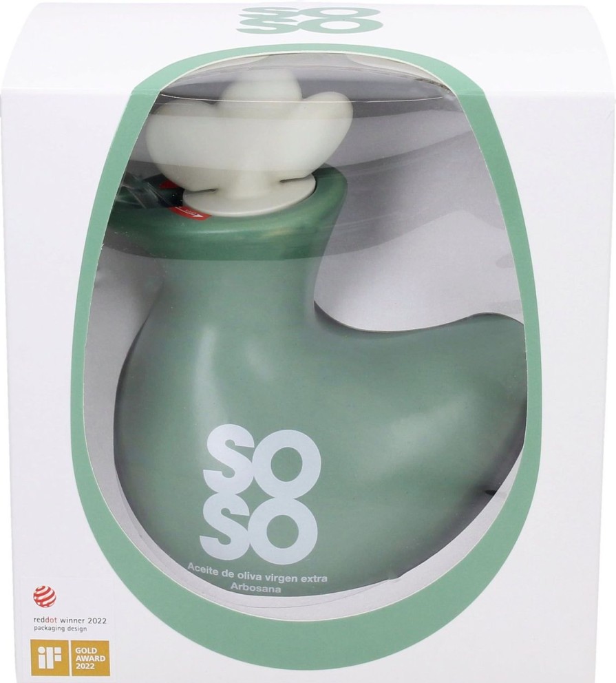 SoSo Factory Olio D'Oliva | Olio Extravergine Di Oliva - Arbosana, 365 Ml