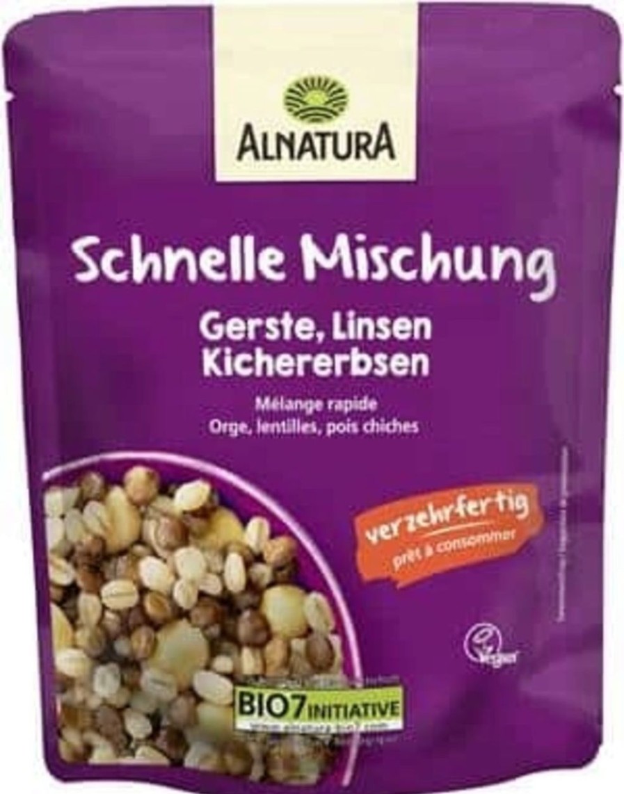 Alnatura Piatti Pronti | Mix Veloce Bio - Orzo, Ceci E Lenticchie, 250 G