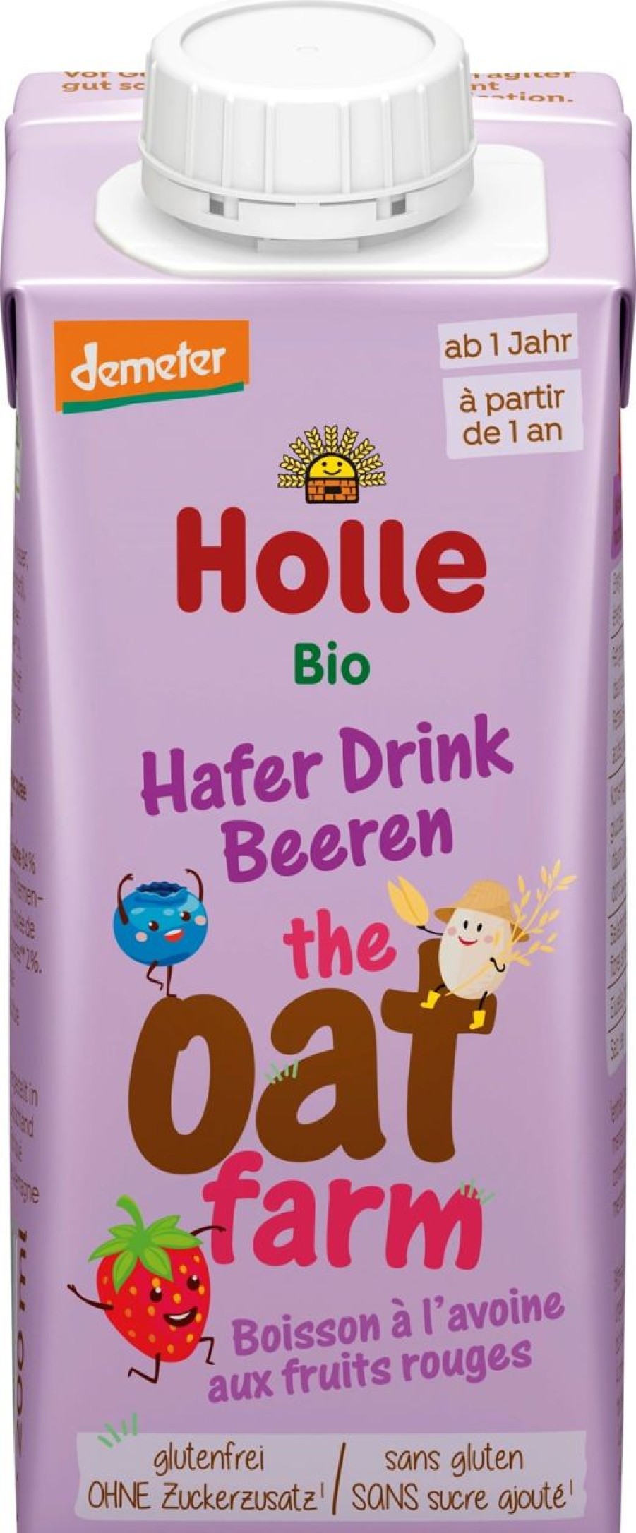 Holle Latte E Bevande Vegetali | The Oat Farm - Bevanda All'Avena Bio - Frutti Di Bosco, 200 Ml
