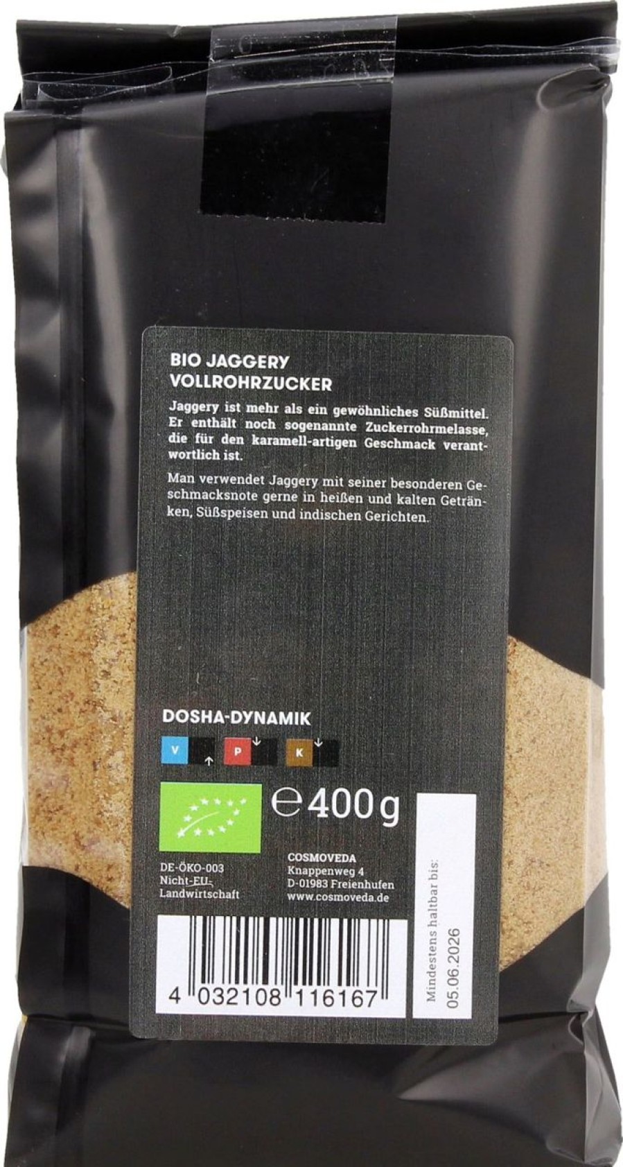 Cosmoveda Zucchero | Bio Jaggery - Zucchero Grezzo, 400 G