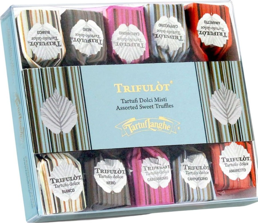 Tartuflanghe Cioccolatini E Specialita Al Cioccolato | Trifulot - Tartufi Dolci Assortiti - Viaggio Intorno Al Mondo, 70 G