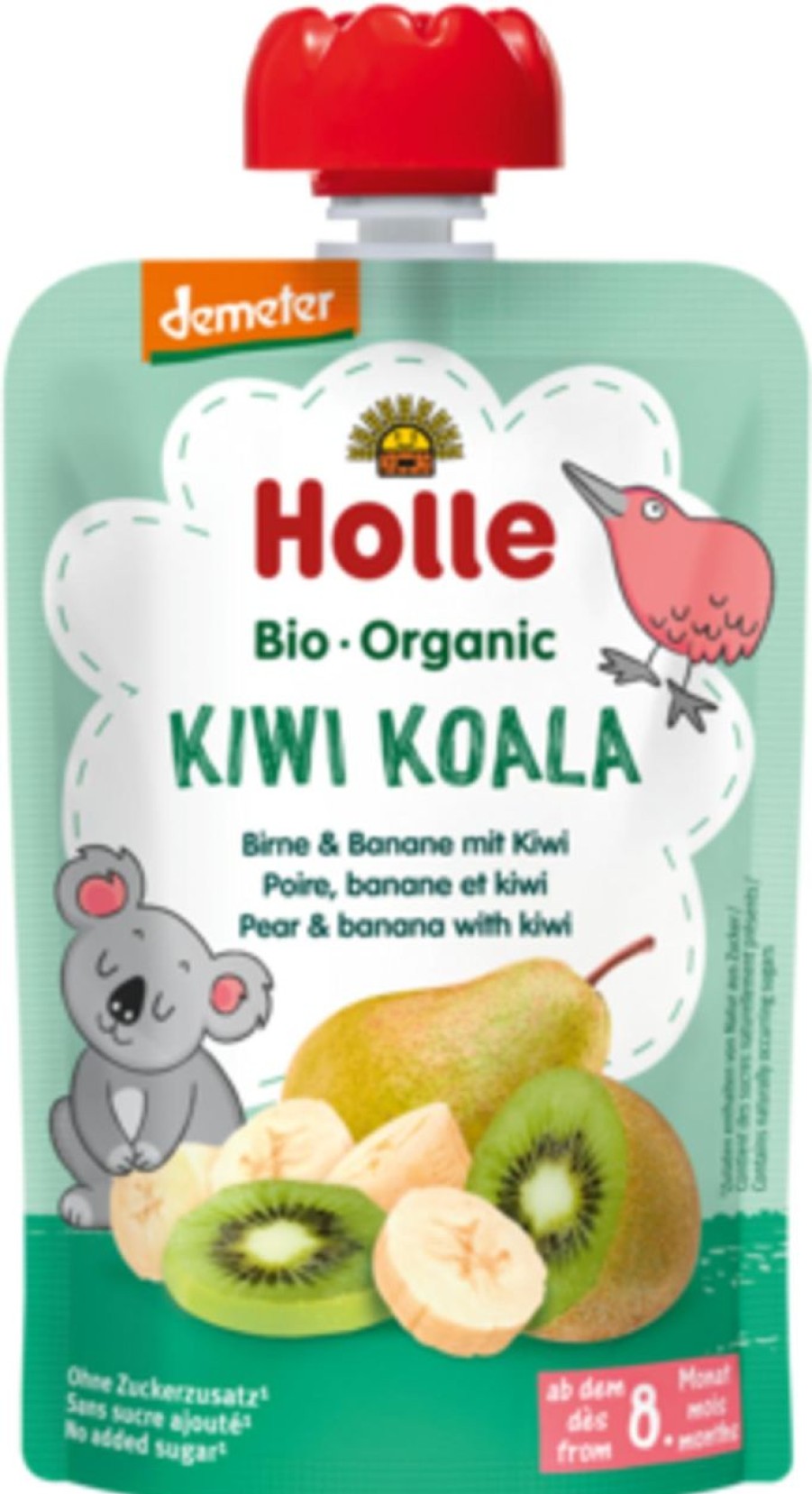 Holle Alimenti Per Bambini E Neonati | Kiwi Koala - Pouchy Pera, Banana E Kiwi, 100 G