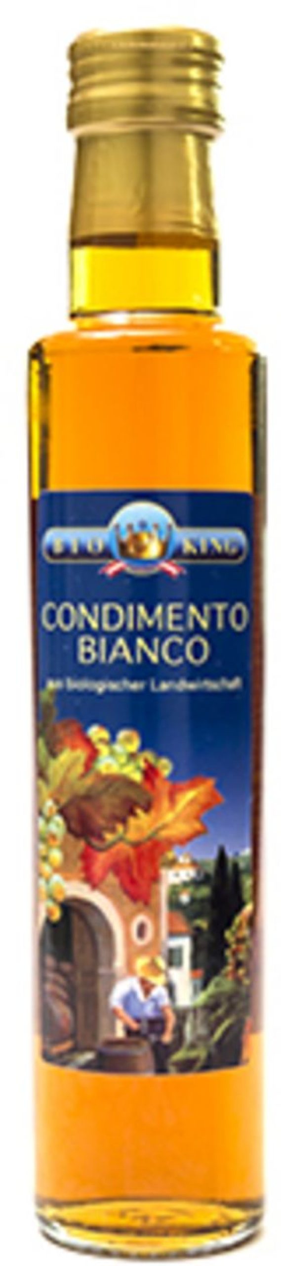 BioKing Aceto Balsamico | Balsamico Bianco Condimento Bio, 250 Ml
