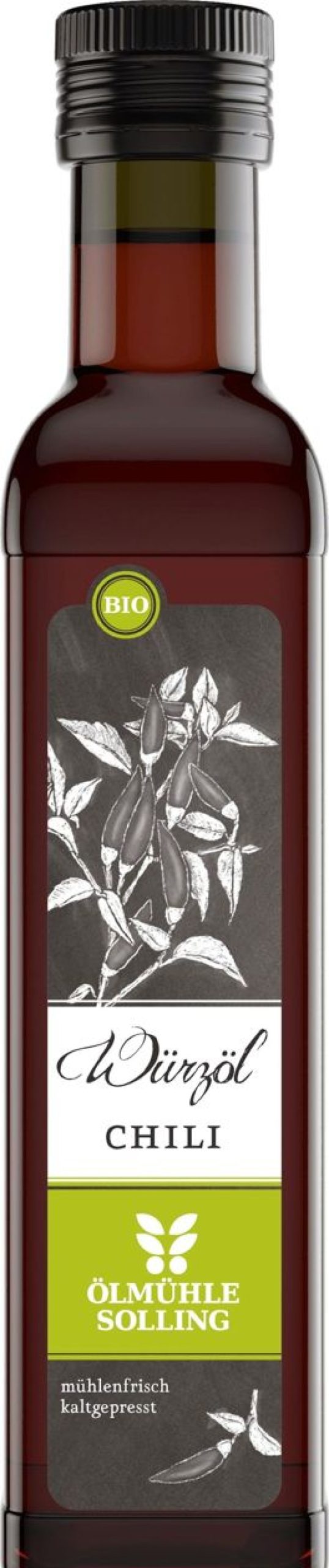 Ölmühle Solling Olio Aromatizzato | Olio Aromatizzato Al Peperoncino Naturland, 250 Ml