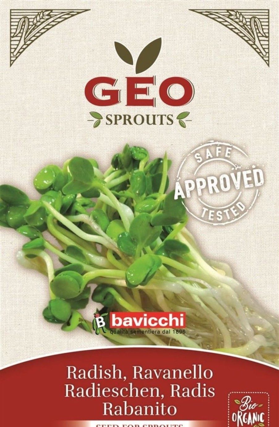 Bavicchi Germogli | Semi Per Germogli Di Ravanello Bio, 30 G
