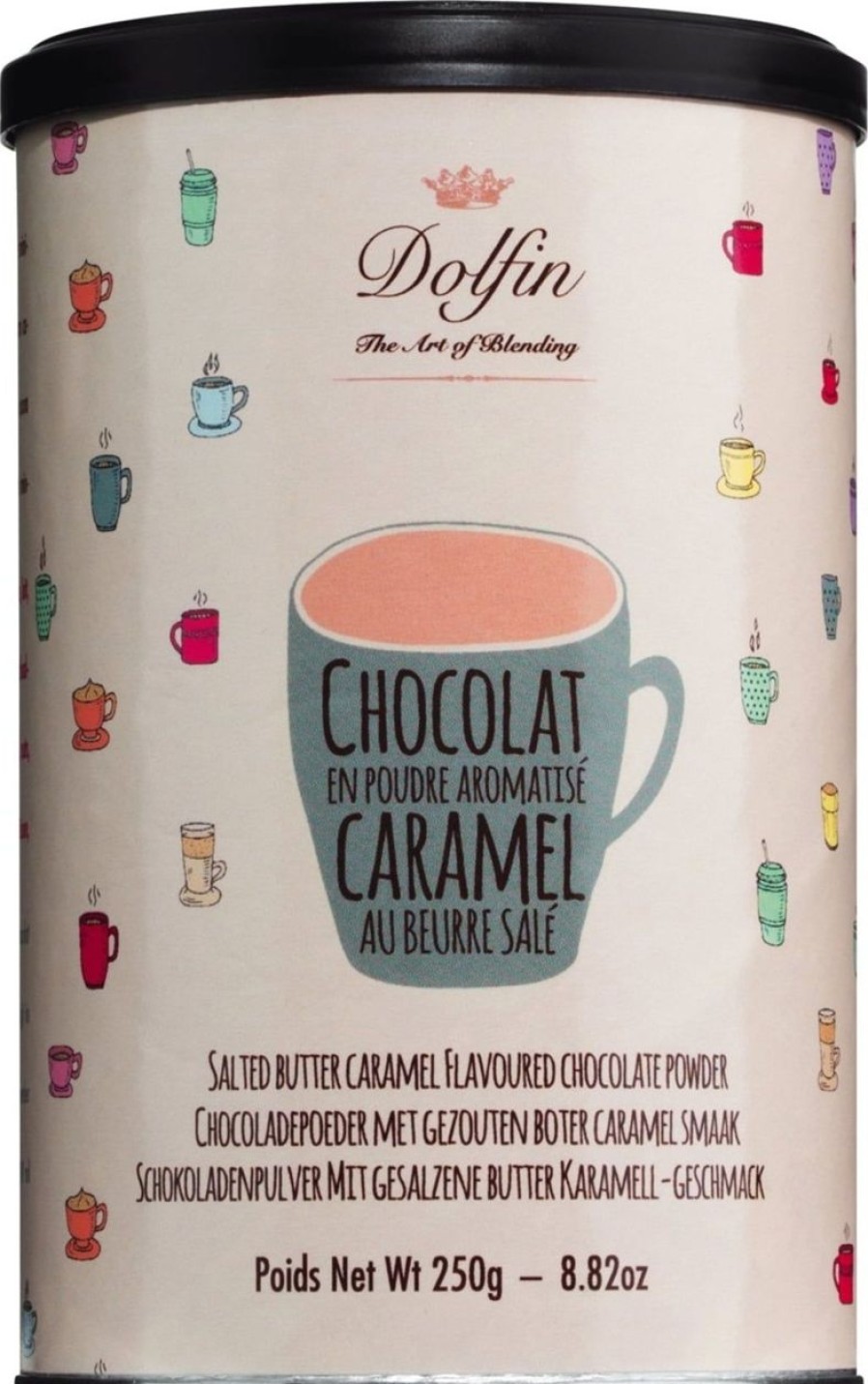 Dolfin Cacao E Cioccolata | Cioccolata Calda - Caramello, 250 G