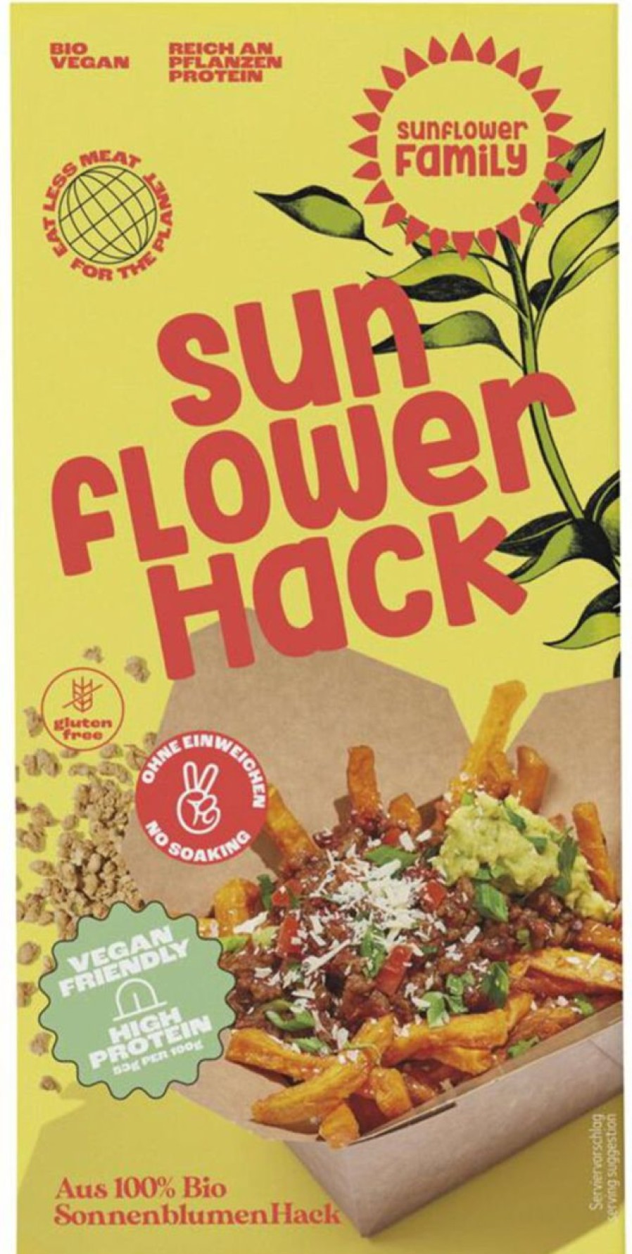 SunflowerFamily Sostituti Della Carne | Macinato Di Semi Di Girasole Bio - Puro, 76 G