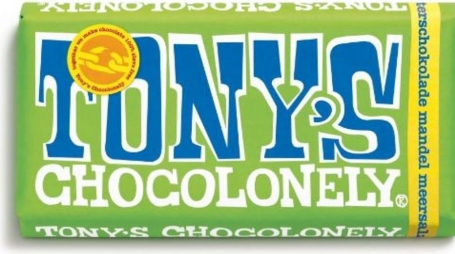 Tony's Chocolonely Cioccolato | Dark Almond Sea Salt 51%, 180 G