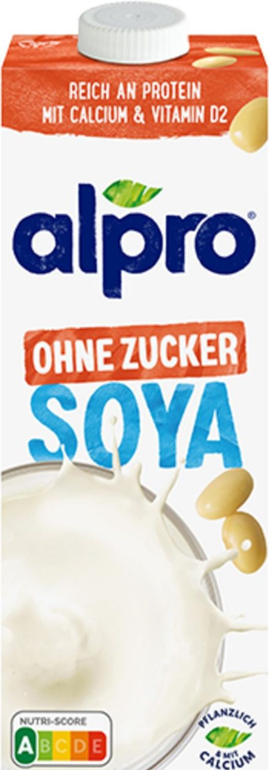 alpro Latte E Bevande Vegetali | Soia - Senza Zuccheri, 1 L