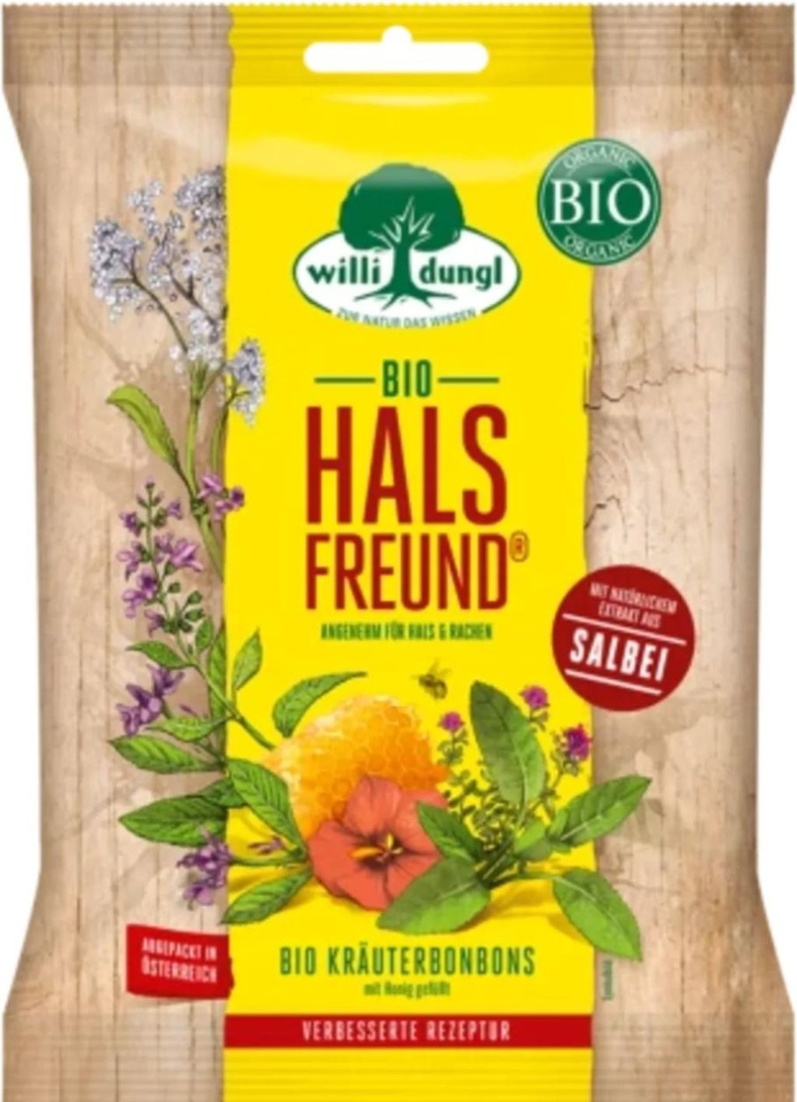 Willi Dungl Dolci | Caramelle Alle Erbe Bio - Sollievo Gola, 65 G