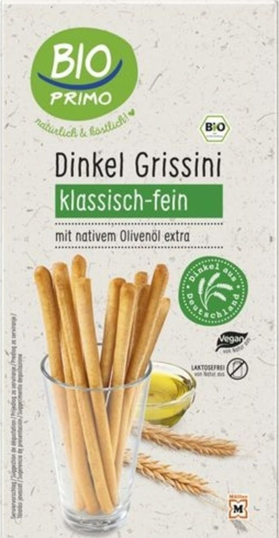 BIO PRIMO Snack Salati | Grissini Di Farro Bio, 100 G