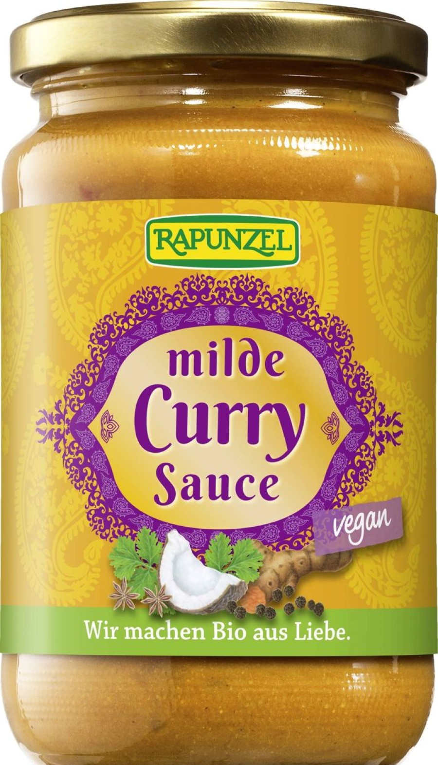 Rapunzel Piatti Pronti | Salsa Bio - Mild Curry, 340 G