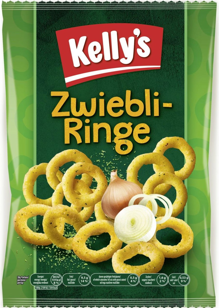 Kelly's Snack Salati | Zwiebli Ringe, 80 G