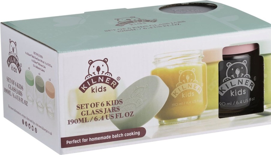 Kilner Contenitori E Barattoli | Set Di 6 Vasetti Per Bambini, 190 Ml
