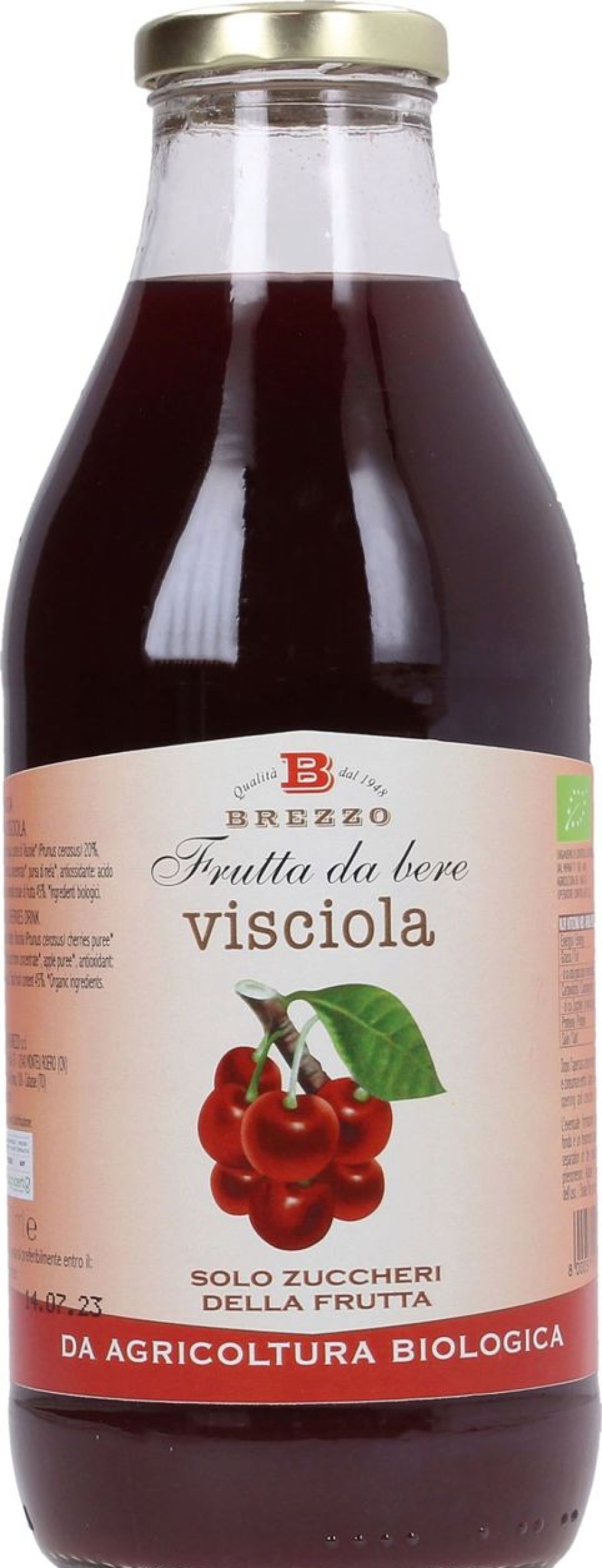 Brezzo Sciroppi E Succhi | Frutta Da Bere Bio - Visciola, 750 Ml