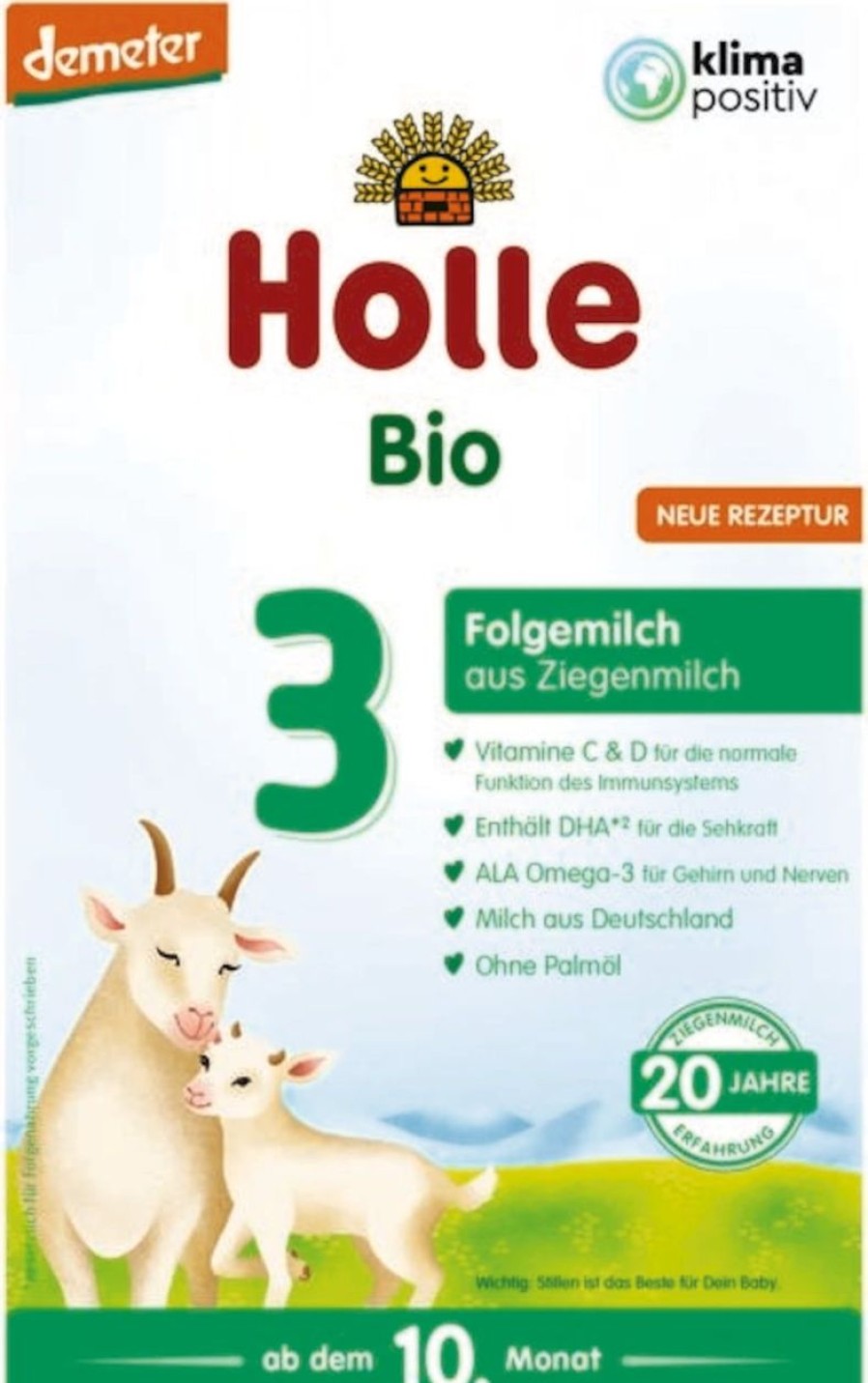 Holle Alimenti Per Bambini E Neonati | Latte Di Proseguimento 3 A Base Di Latte Di Capra Bio, 400 G