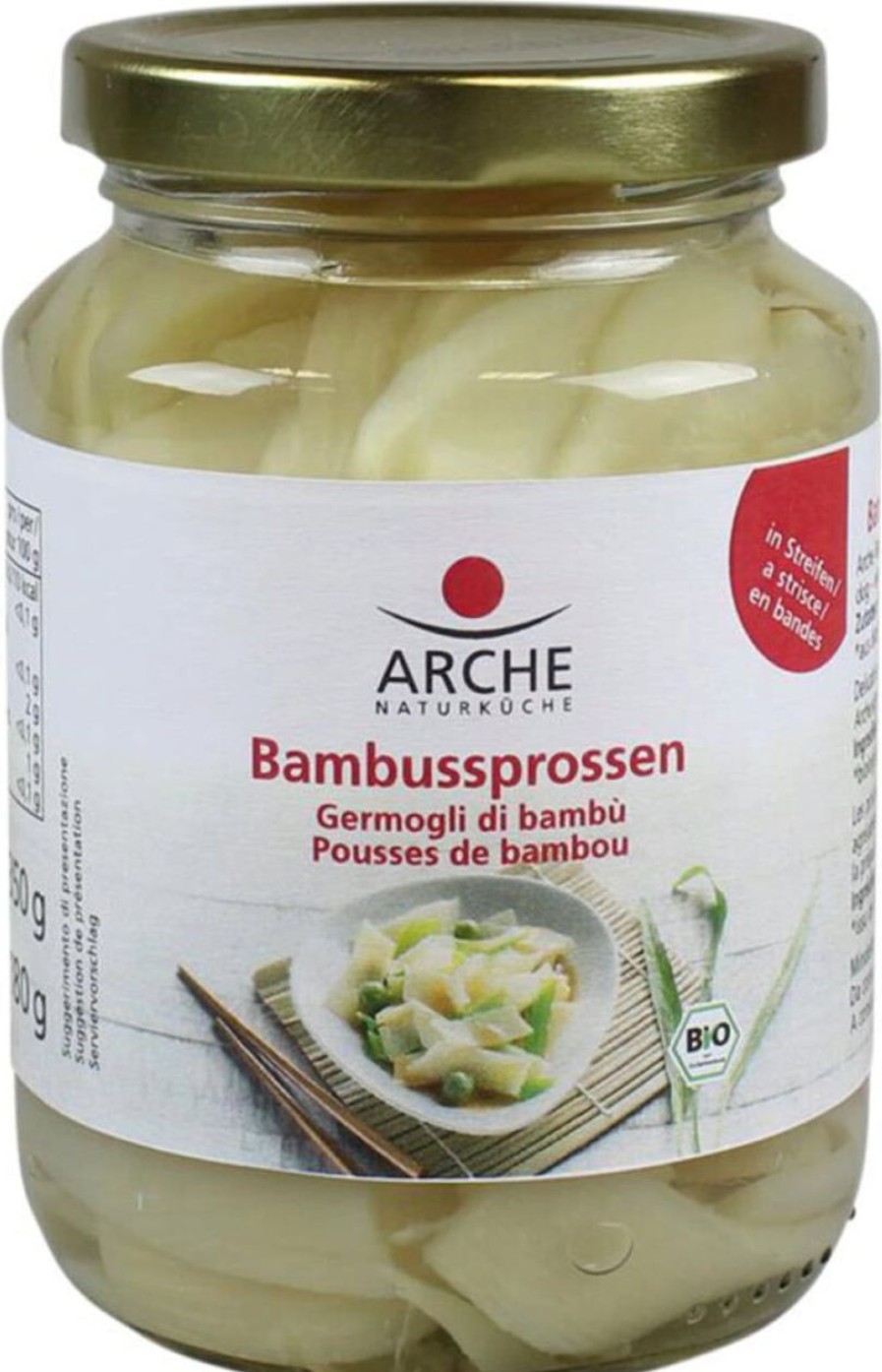Arche Naturküche Sottaceti E Conserve | Germogli Di Bambu Bio, 350 G