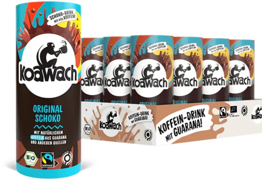 Koawach Caffe | Drink Bio Alla Caffeina - Cioccolato , 235 Ml