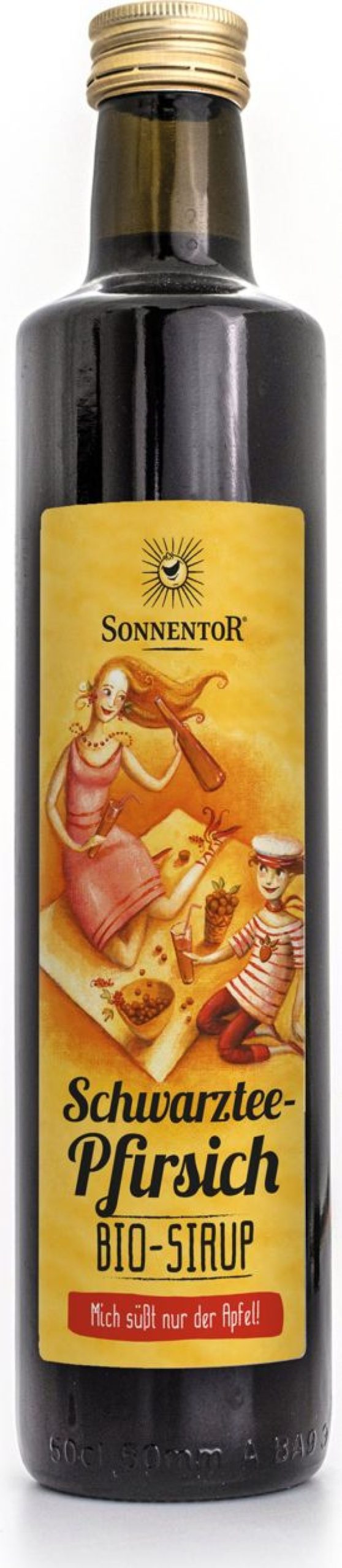 Sonnentor Sciroppi E Succhi | Sciroppo Di Te Nero E Alla Pesca Bio, 500 Ml