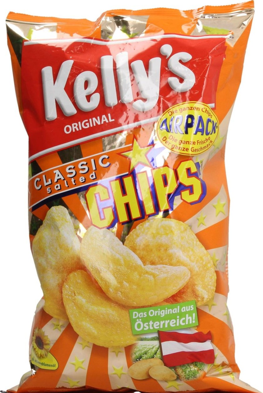 Kelly's Patatine | Chips Classic - Salate, 150 G
