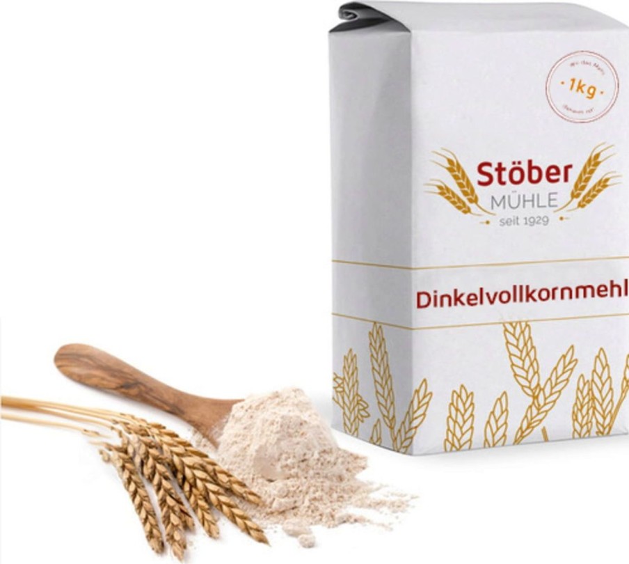 Stöber Mühle Farine E Ingredienti Per Prodotti Da Forno | Farina Integrale Di Farro, 1 Kg