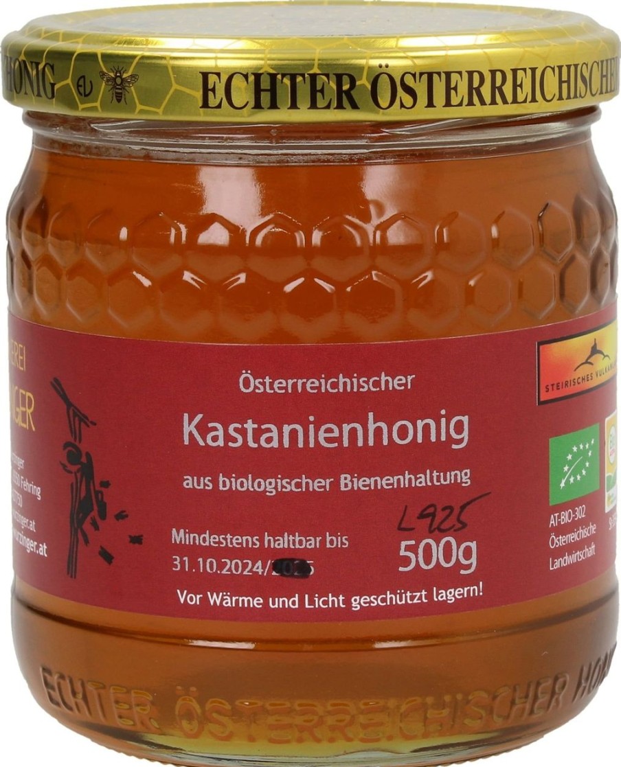 Honig Wurzinger Miele Confetture E Spalmabili Dolci | Miele Di Castagno Bio, 500 G