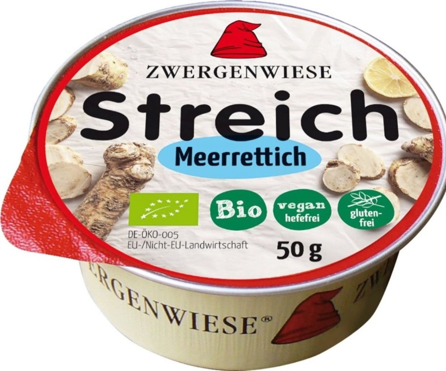 Zwergenwiese Pate E Spalmabili | Mini Spalmabile Bio - Rafano, 50 G