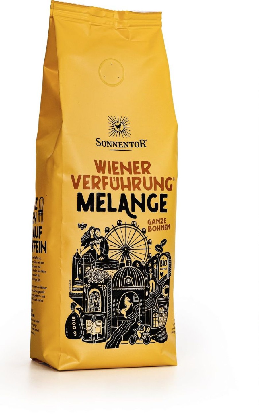 Sonnentor Caffe | Seduzione Viennese Melange, 500 G - Chicchi Interni