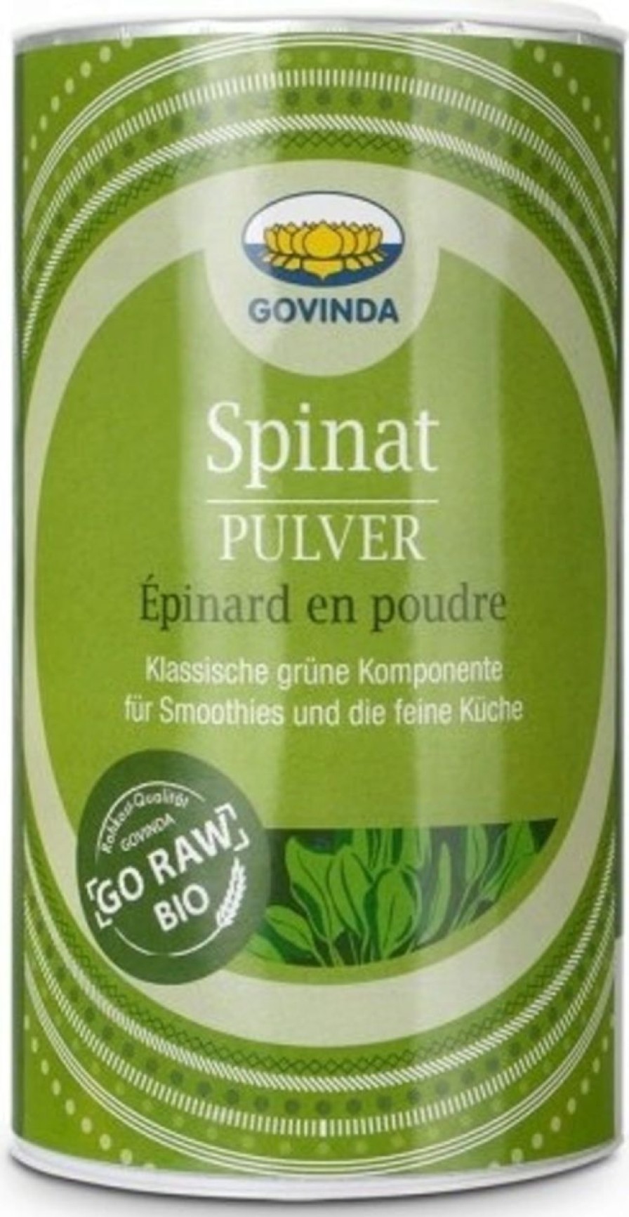 Govinda Bevande In Polvere E Microdrink | Spinaci Bio In Polvere, 150 G