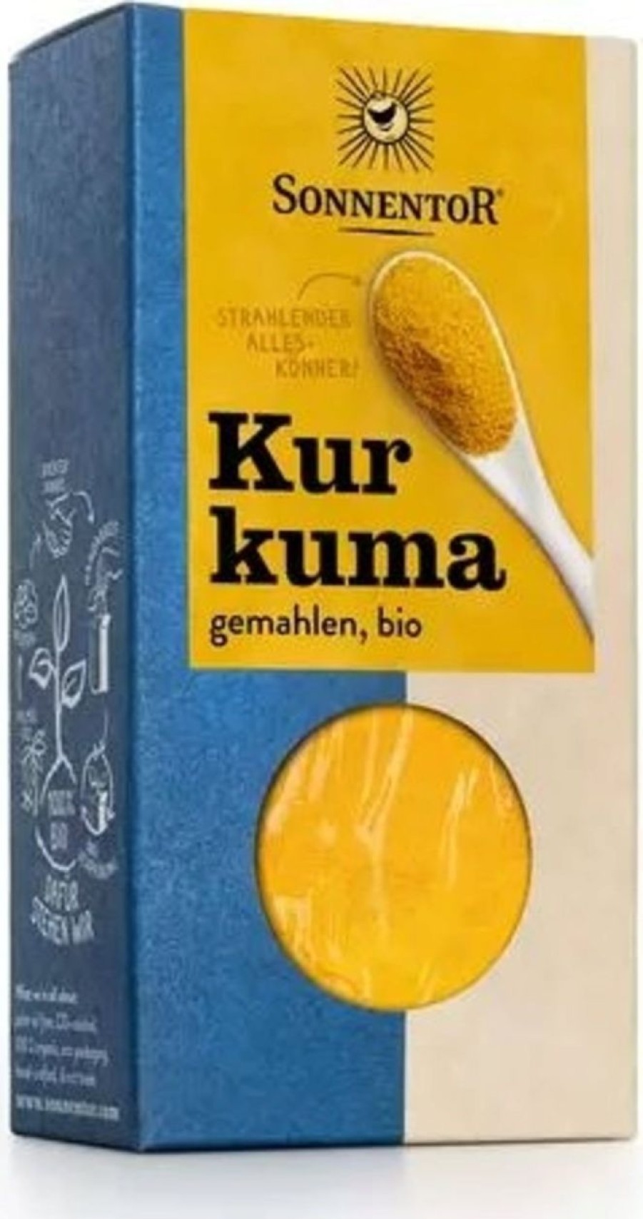 Sonnentor Spezie Singole | Curcuma Macinata, 40 G