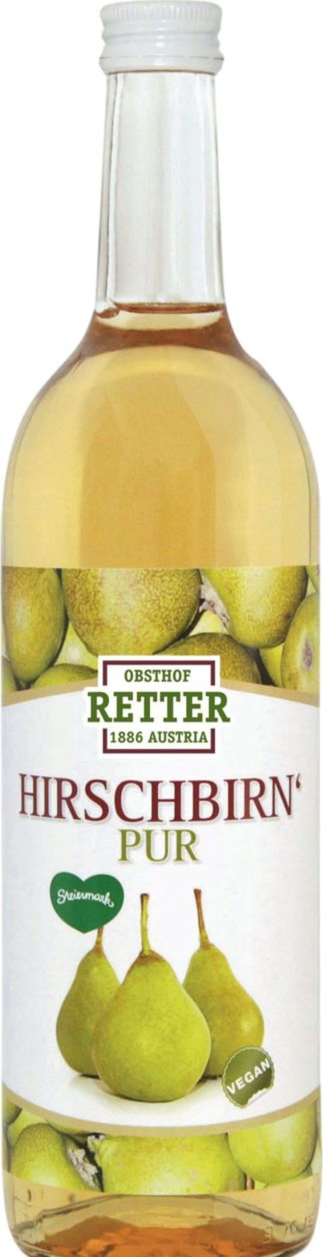 Obsthof Retter Sciroppi E Succhi | Succo Di Pera Hirschbirne Bio - Puro, 0,75 L (750 Ml)