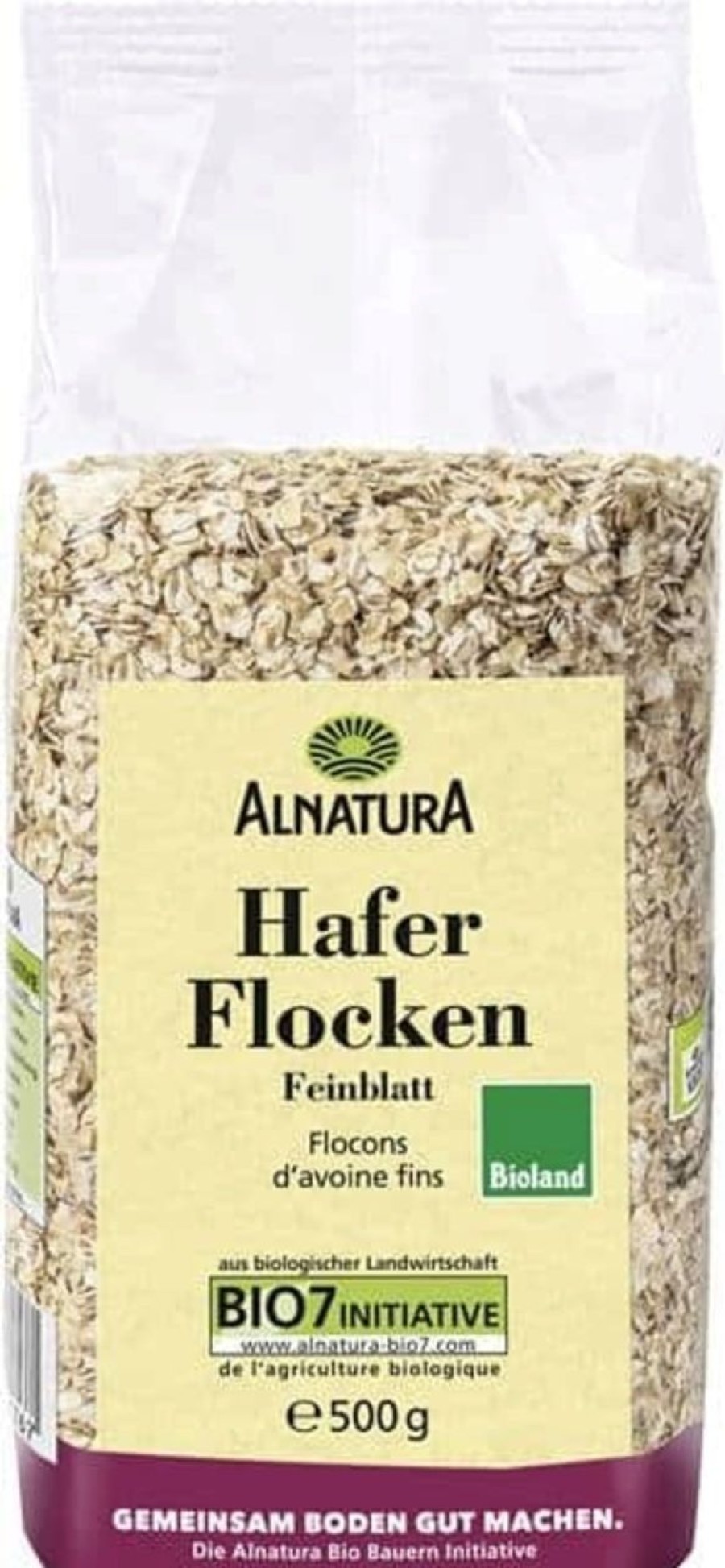 Alnatura Muesli E Cereali | Fiocchi D'Avena Bio - Foglia Piccola, 500 G