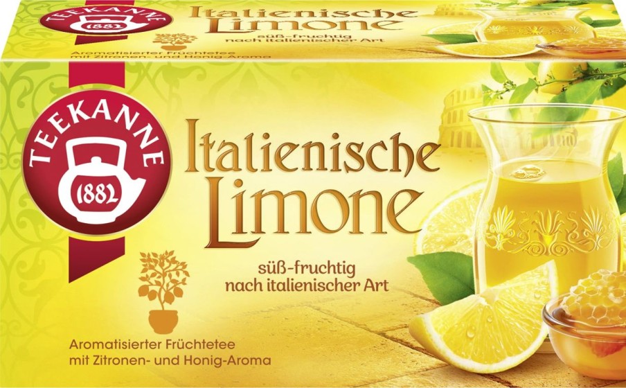 TEEKANNE Te E Tisane | Limone Italiano, 20 Bustine A Doppia Camera (50 G)